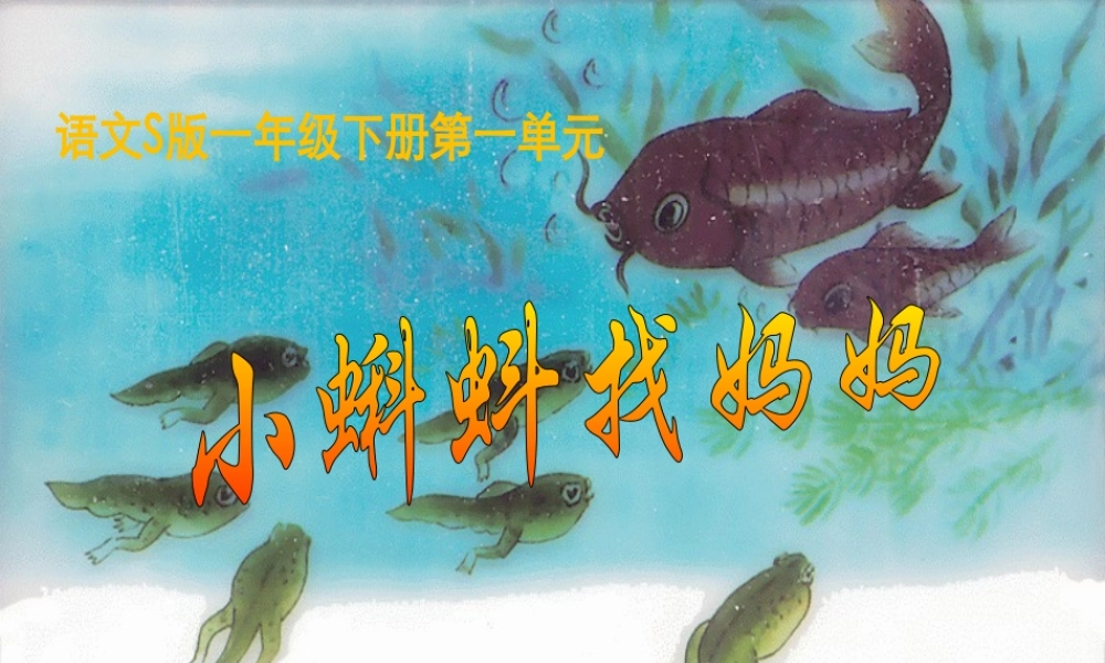 1小蝌蚪找妈妈-(3)