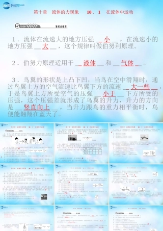 八年级物理下册 第十章 流体的力现象课件1 (新版)教科版 课件