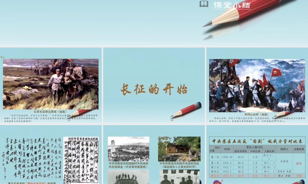 八年级地理上册(红军长征)课件1 川教版 课件