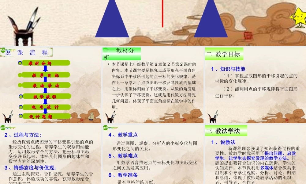 七年级数学下册 用坐标表示平移课件 人教新课标版 课件