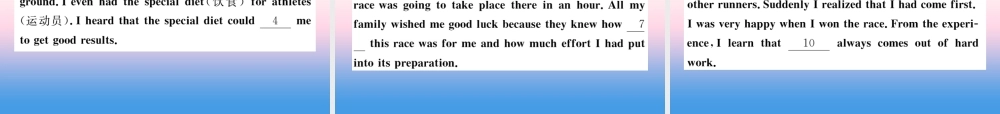 九年级英语全册 专题复习 专题三 完形填空习题课件 (新版)人教新目标版 课件