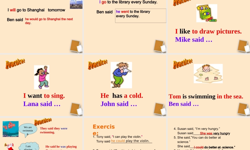 八年级英语(Unit4 He said I was hard-working： Section A)课件 人教新目标版 课件