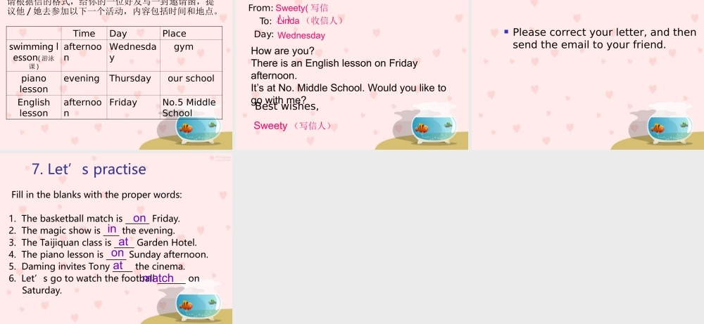 七年级英语上册 Module6Unit2Let sgotothecinemaonFriday课件  外研版 课件