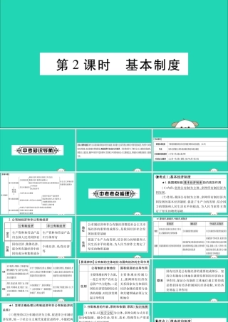 宁夏中考道德与法治考点复习 第二篇 第一板块 国情部分 第2课时 基本制度课件
