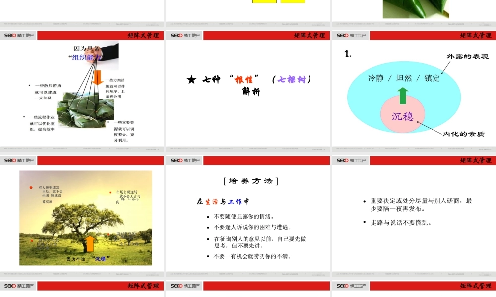 余世维的领袖性格：营造领袖人物的两把宝剑——“根性”与“能力”