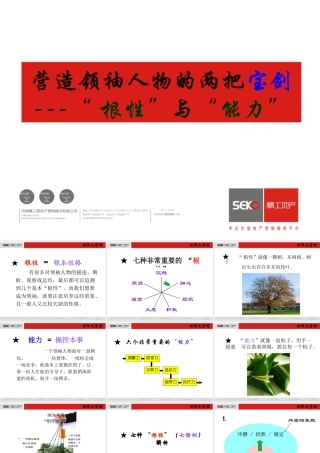 余世维的领袖性格：营造领袖人物的两把宝剑——“根性”与“能力”