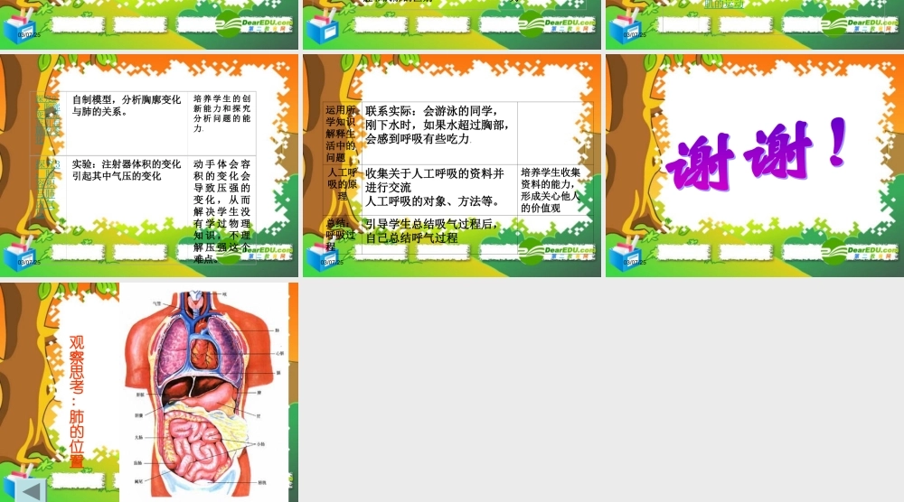 七年级生物下册：第四单元第三章第二节发生在肺内的气体交换1课件 人教版 课件