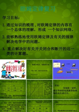 九年级物理全册 第17章 欧姆定律复习课件 (新版)新人教版 课件