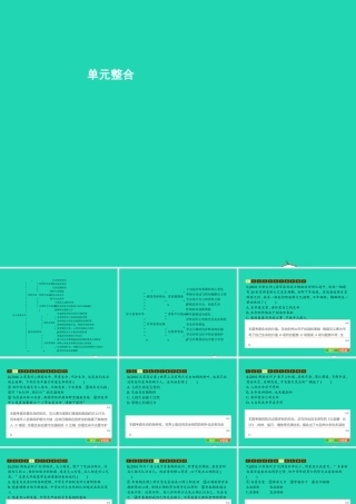 八年级道德与法治上册 第一单元 步入青春年华单元整合课件 北师大版 课件