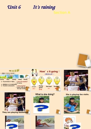 七年级英语下册 unit6 sectionA 课件 人教新目标版 课件
