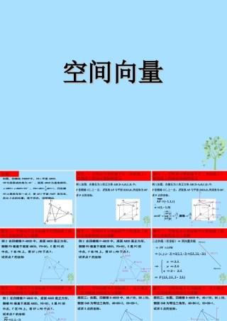 山西省忻州市高考数学 专题 空间向量复习课件