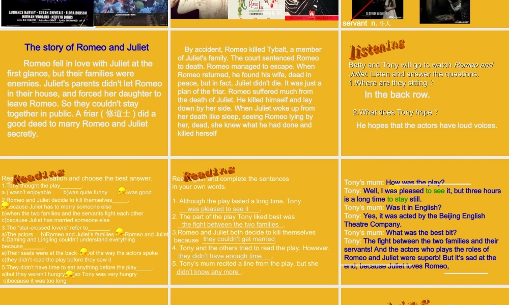 九年级英语下册 Module 8 Unit 1 I was pleased to see it课件 外研版 课件