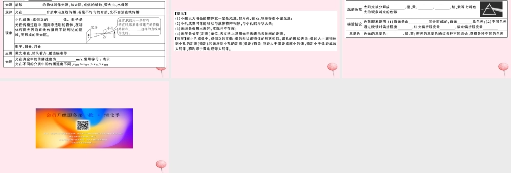 八年级物理上册 3.1 光世界巡行(知识点)课件(新版)粤教沪版 课件