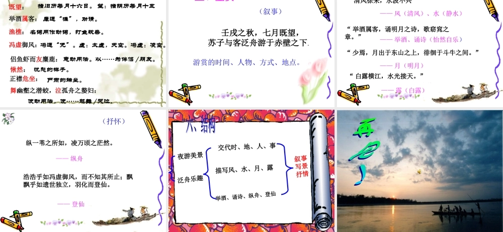 八年级语文赤壁赋课件2语文版 课件