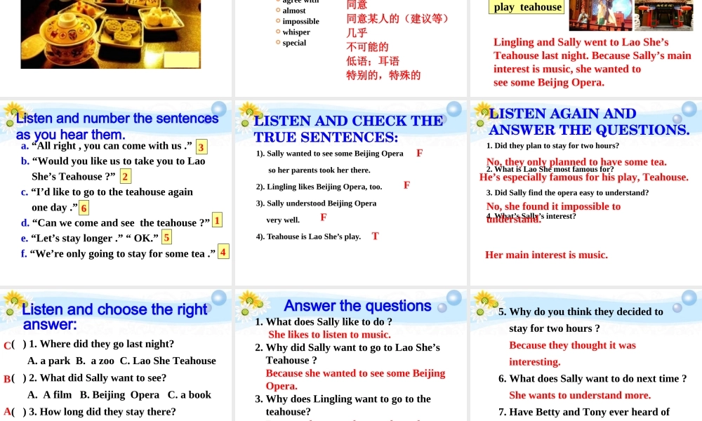 八年级英语上册 M10 Unit 1课件 人教新目标版 课件