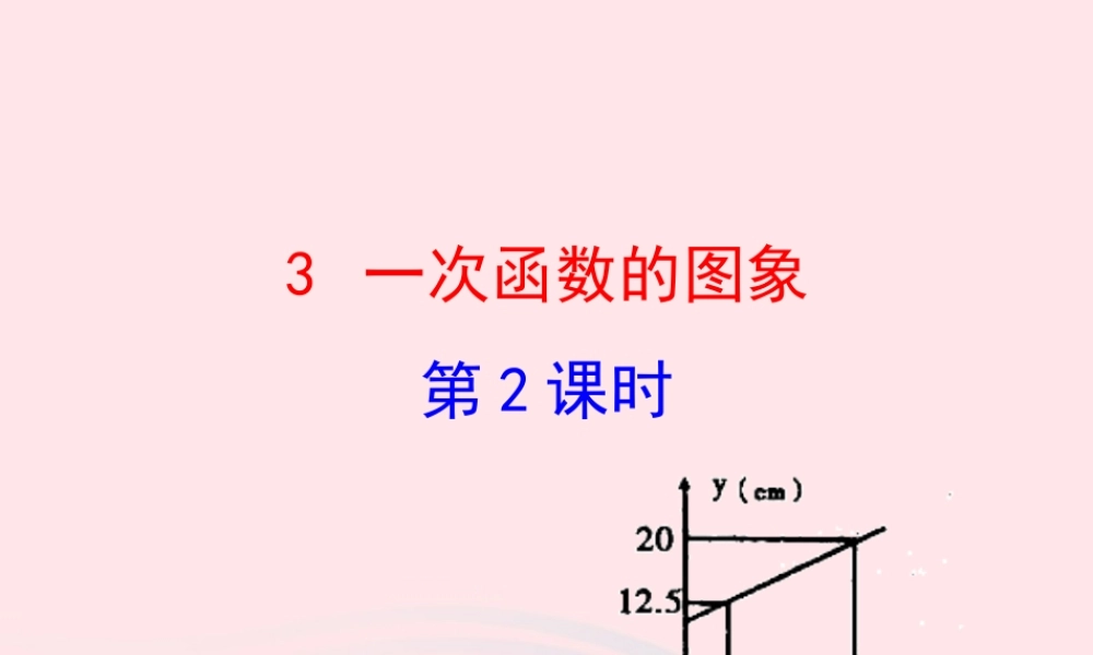 七年级数学上册 第六章 一次函数 3一次函数的图象第2课时课件 鲁教版五四制 课件