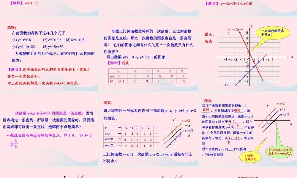 七年级数学上册 第六章 一次函数 3一次函数的图象第2课时课件 鲁教版五四制 课件