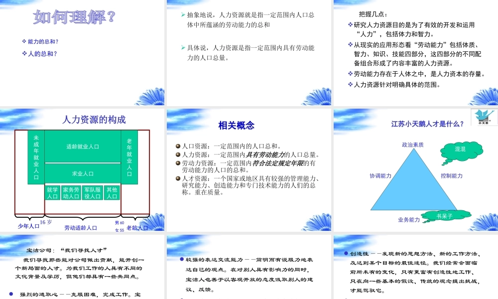 人力资源开发与管理概述
