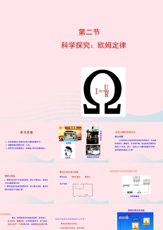 九年级物理全册 第十五章 第二节 科学探究：欧姆定律课件 (新版)沪科版 九年级物理全册 第十五章 第二节 科学探究：欧姆定律课件+素材(新版)沪科版-2