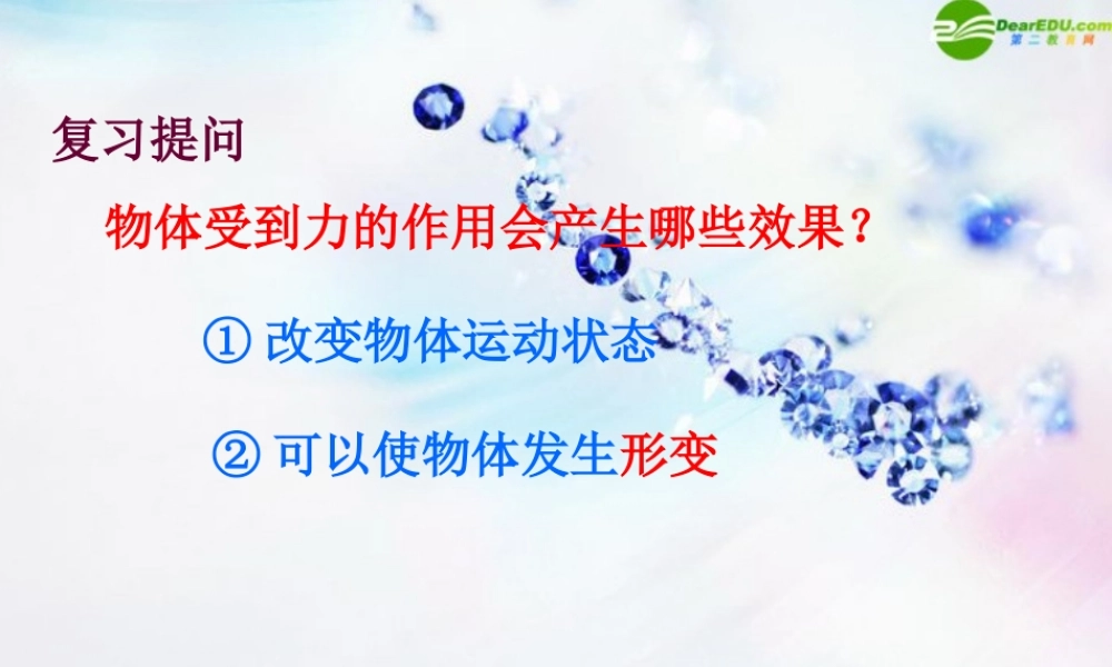 九年级物理 第十三章第一节弹力和弹簧测力计课件 人教新课标版 课件