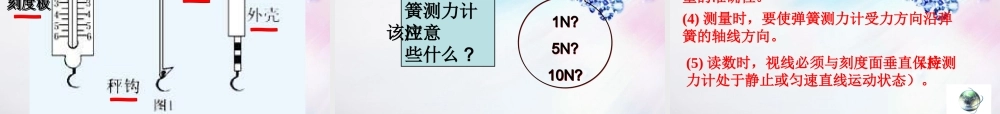 九年级物理 第十三章第一节弹力和弹簧测力计课件 人教新课标版 课件