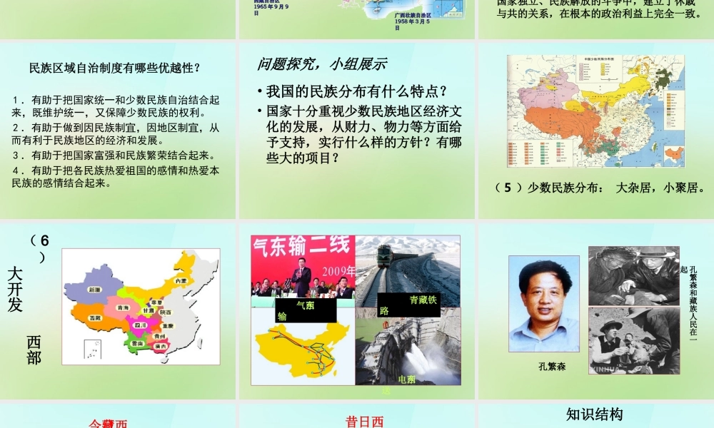 八年级历史下册 第十五课(民族团结的加强)课件 岳麓版 课件