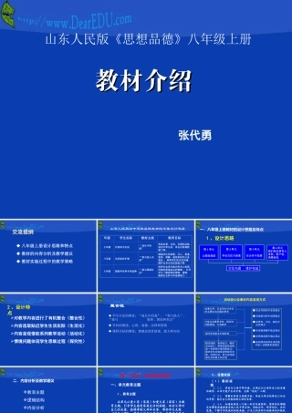 八年级思想品德教材学习课件 山东版 课件