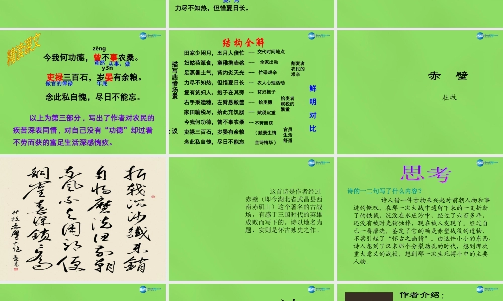 八年级语文上册 30 诗词五首课件 语文版 课件