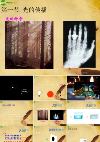 八年级物理上册 光的传播与物体的颜色(二)课件 北师大版 课件