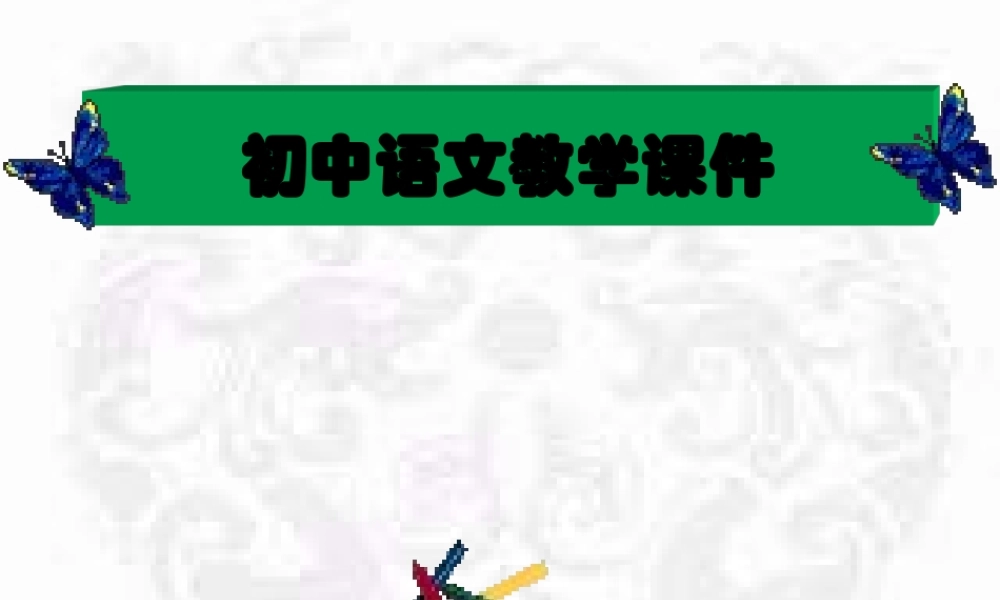 八年级语文鲁提辖拳打镇关西课件新人教版 课件