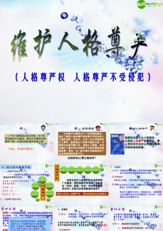 八年级政治下册 (维护人格尊严)课件 粤教版 课件