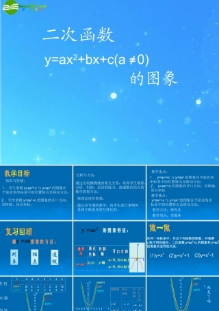 九年级数学上册 次函数的图象(1)课件 北京课改版 课件