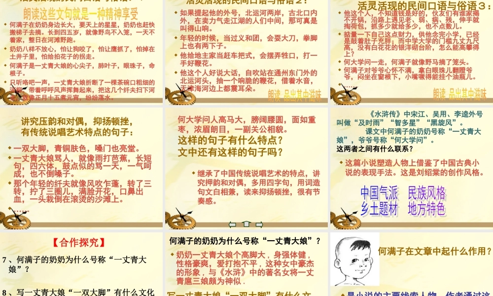 九年级语文下册 蒲柳人家课件 人教新课标版 课件