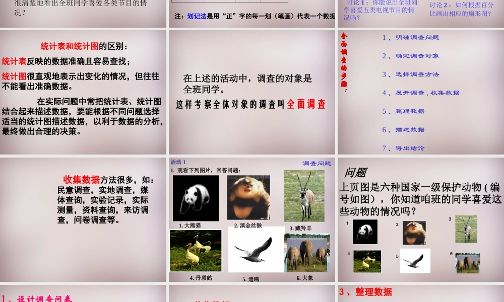 中学七年级数学下册 10.1.1 统计调查(全面调查)课件 (新版)新人教版 课件