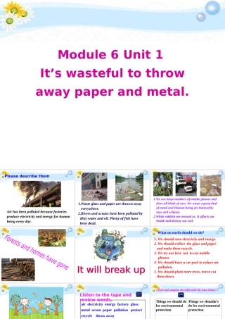 九年级英语 Module6 Unit 1课件 人教新目标版 课件