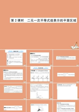 数学 第三章 不等式 3.3.1 二元一次不等式(组)与平面区域 第2课时 二元一次不等式组表示的平面区域教学课件 新人教A版必修5 课件