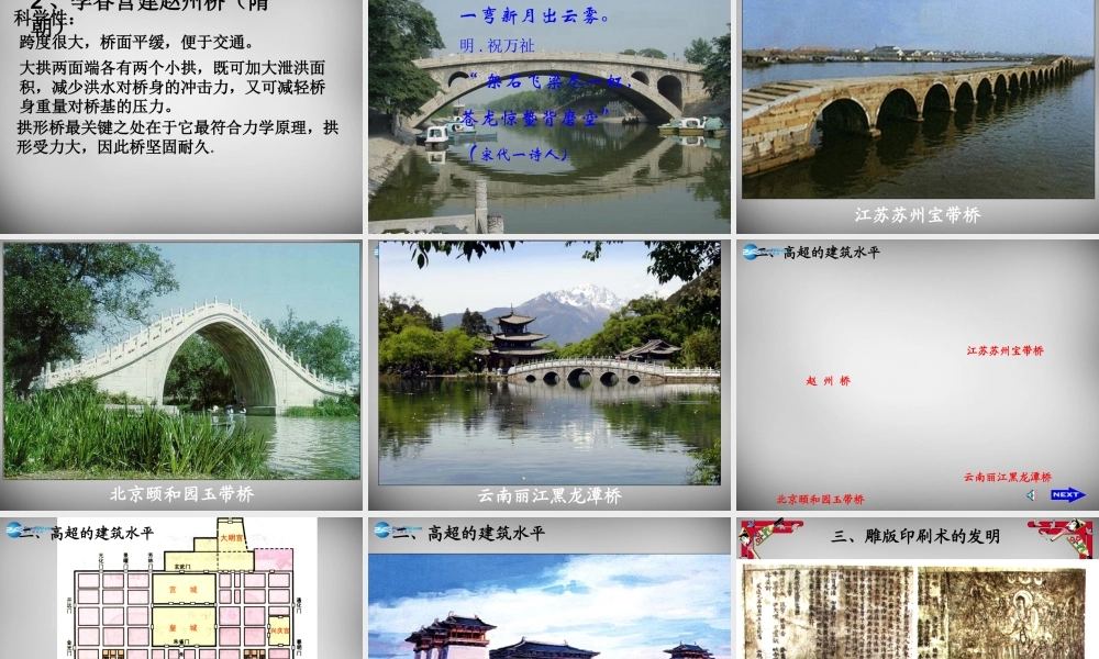 中学七年级历史下册(第7课 辉煌的隋唐文化)课件 新人教版 课件