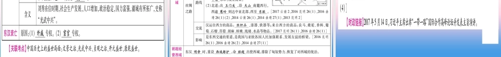 中考历史准点备考 板块一 中国古代史 主题二 大一统国家的建立—秦汉 政权分立与民族交融—三国两晋南北朝课件 新人教版 课件