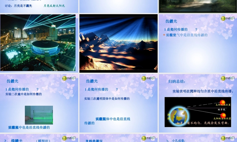 八年级物理上册 2.1 光的直线传播课件 新人教版 课件