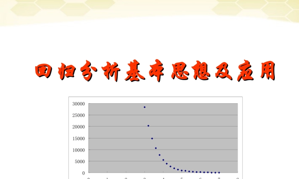 教师说课比赛课件 回归分析 课件