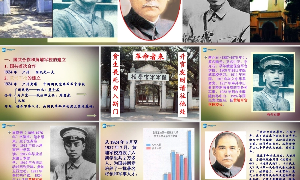 八年级历史上册 第11课 北伐战争课件 新人教版 课件