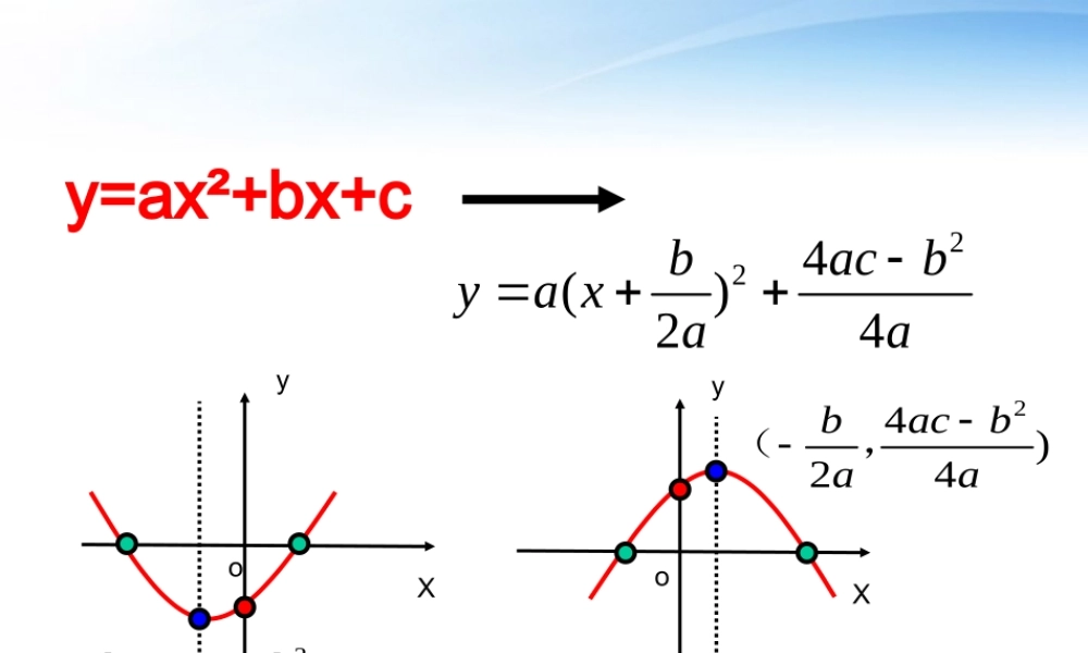 九年级数学 二次函数复习课件