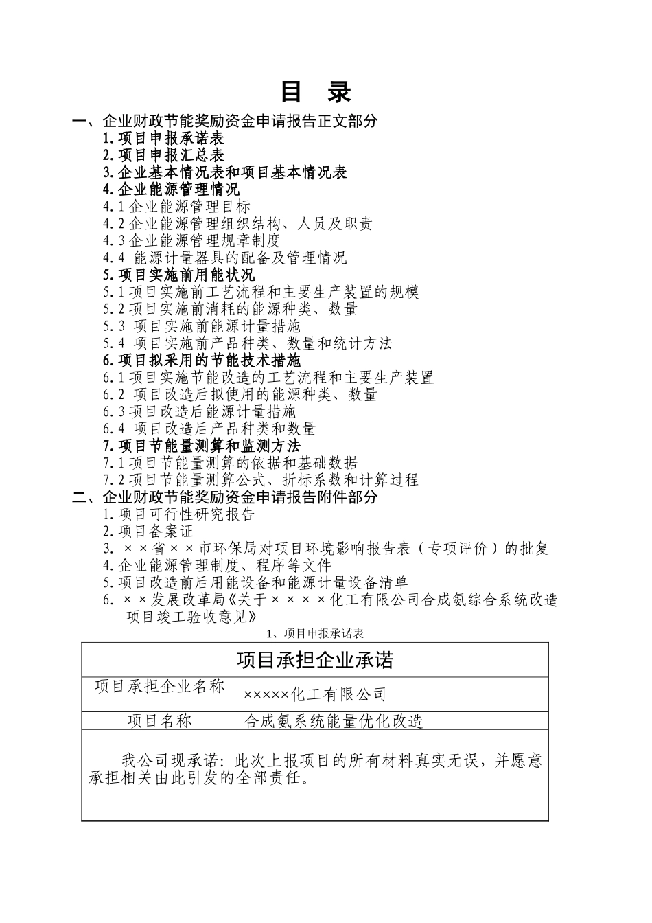 ××化工有限公司合成氨能量系统优化改造项目企业财政节能奖励资金申请报告_第2页