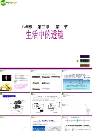 八年级物理下册 3.2凸透镜成像的应用课件 人教新课标版 课件