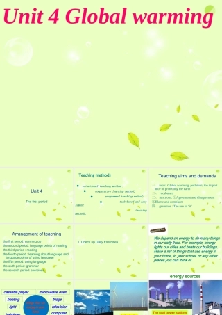 山东省沂水一中高二英语 Unit 4 the first period课件(25) 新人教版 课件