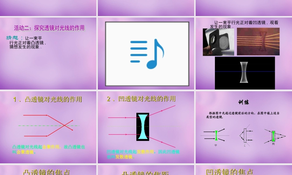 八年级物理上册 第五章 第一节 透镜课件 (新版)新人教版 课件