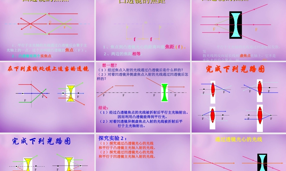 八年级物理上册 第五章 第一节 透镜课件 (新版)新人教版 课件