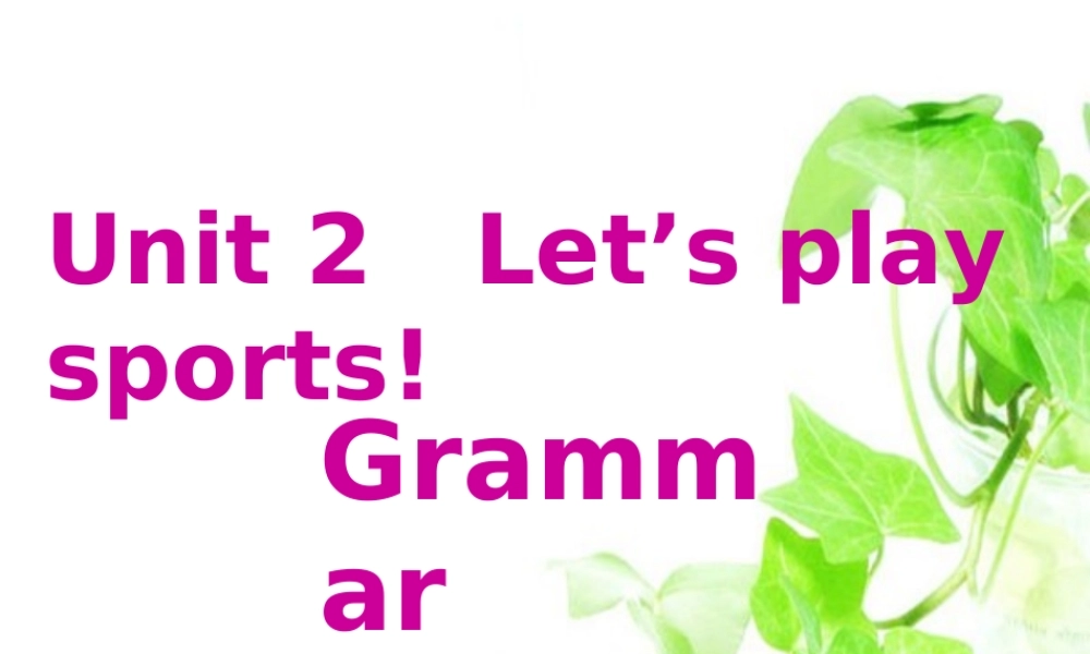 unit2语法1
