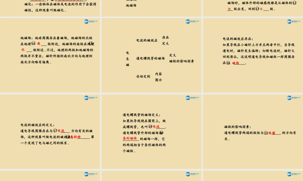 九年级物理全册 第十七讲 电与磁 信息的传递课件 (新版)新人教版 课件