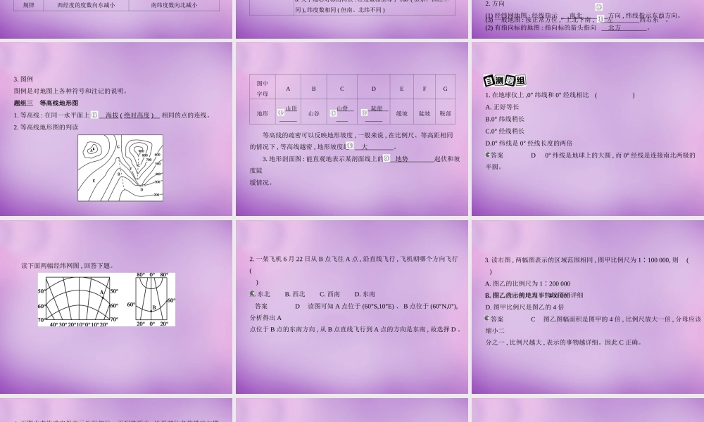 中学七年级地理上册(第一章 地球和地图)课件3 新人教版 课件